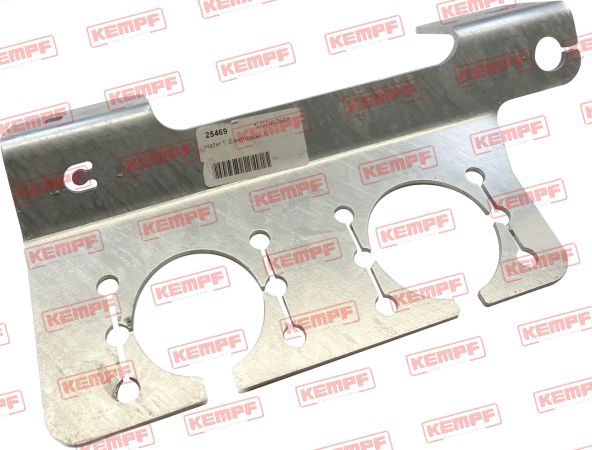 25469 Kempf Halter f. Elektroausr., f. 3x Steckdose, links